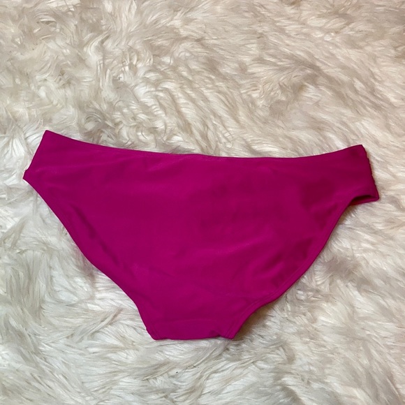 NWT Old navy neon bright pink bikini swimsuit bottom bathing suit one piece sz M - Picture 2 of 16